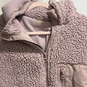 Two Zara Soft Sherpa Jacket